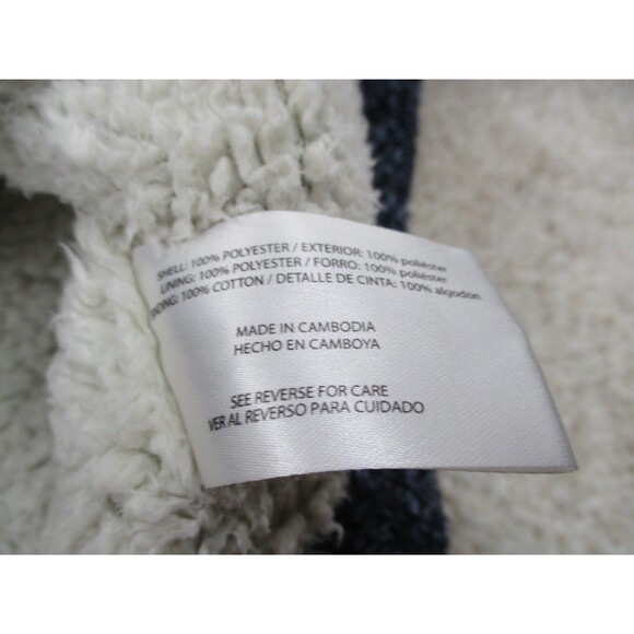 Orvis Sweater Men Extra Large Blue Heavyweight Fleece Outdoor Zip Pullover Camp - Picture 5 of 12